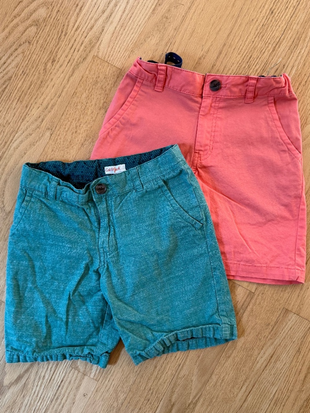 Boys Shorts Size 8 Cat & Jack coral/green bundle 🌆